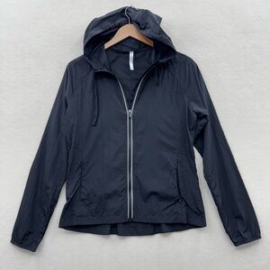 Fabletics Women’s Medium Black Zip Jacket with Hood Lightweight